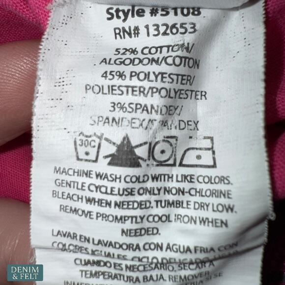 Spread Good Cheer XLP Pink Scrub Pants Elastic Waist Drawstring Pockets Comfort - Picture 5 of 6